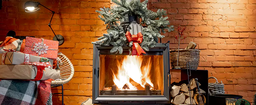 Travis Industries Linear Gas Fireplace Installation in Randallstown, Maryland